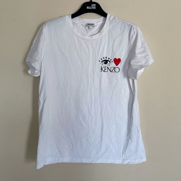 KENZO SMALL LOGO VALENTINE'S TEE SZ L - Picture 5 of 8